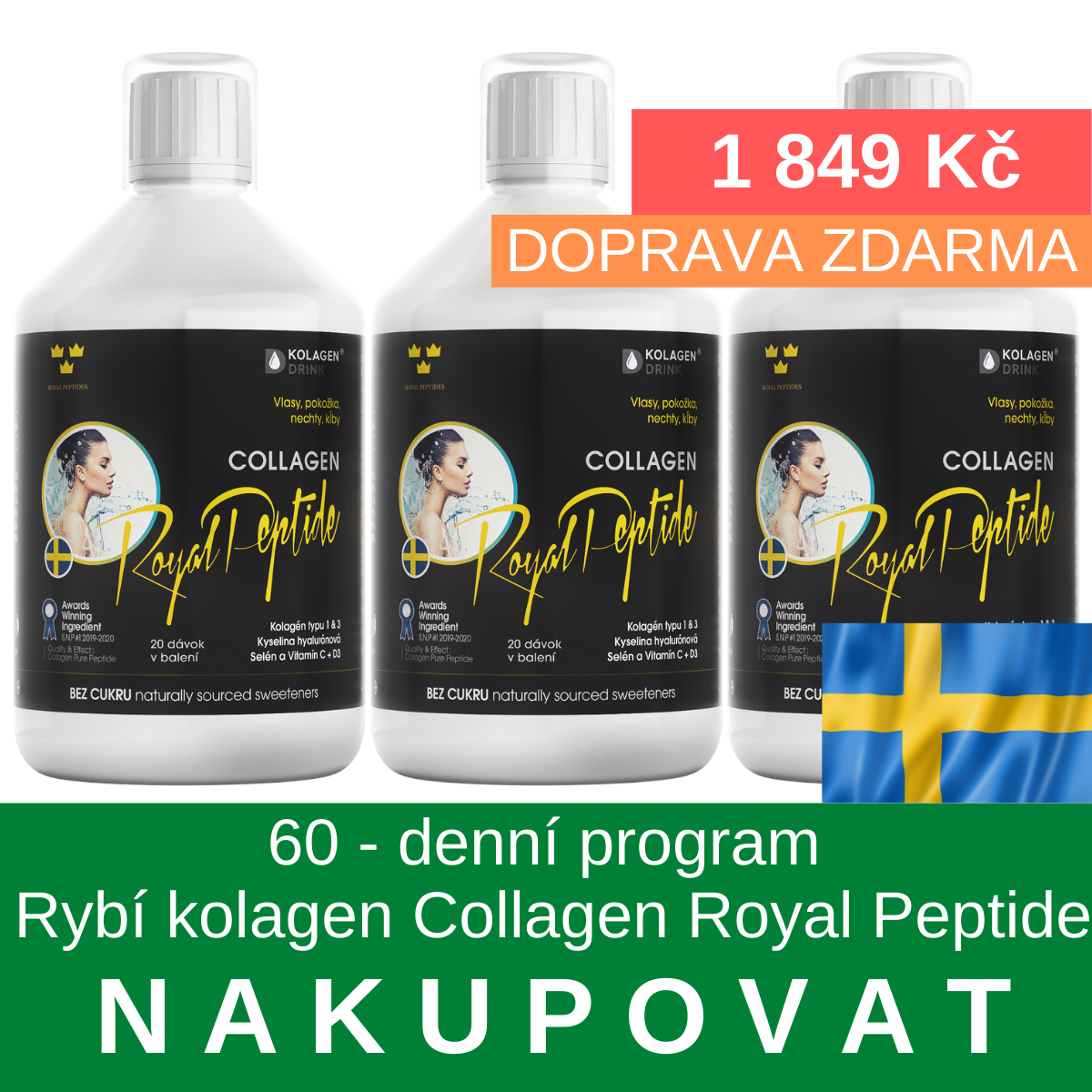 bez cukru 60 - dnovy program Royal Peptide KD 